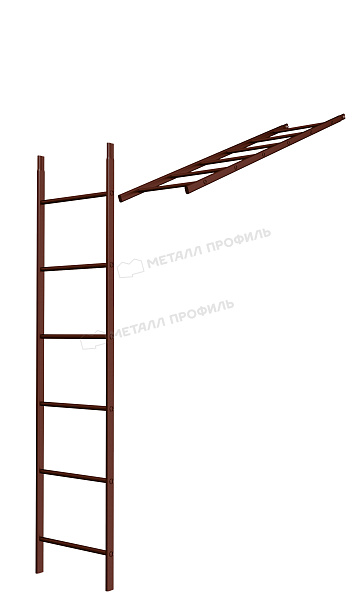 Лестница кровельная стеновая дл. 1860 мм без кронштейнов (8017) ― приобрести по приемлемой цене в нашем интернет-магазине.