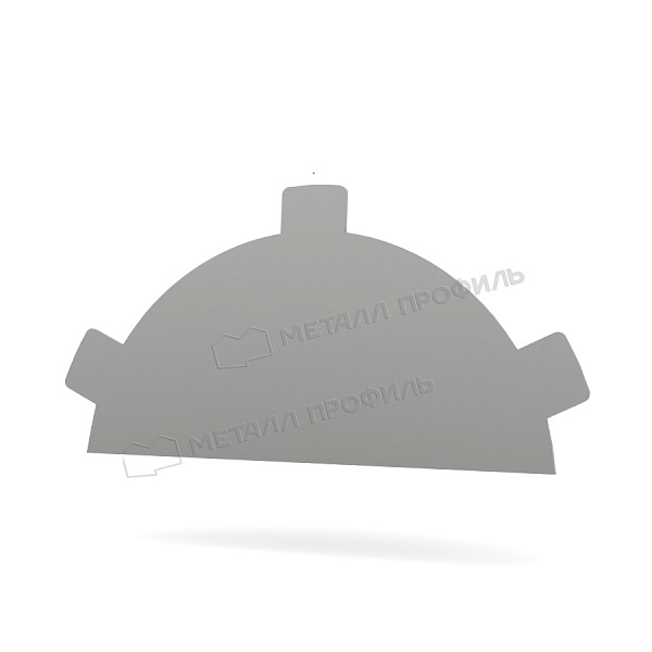 Заглушка конька круглого простая (ПЭ-01-9003-0.5) ― купить по приемлемым ценам ― 365 ₽.