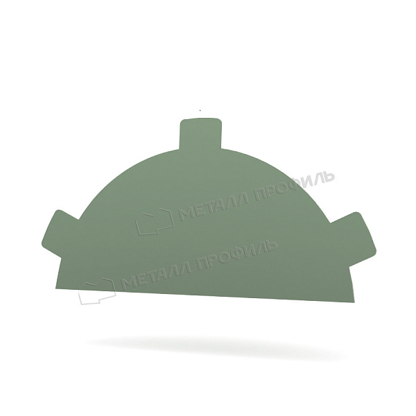 Заглушка конька круглого простая NormanMP (ПЭ-01-6019-0.5) ― купить по приемлемой стоимости (365 ₽) в Костроме.